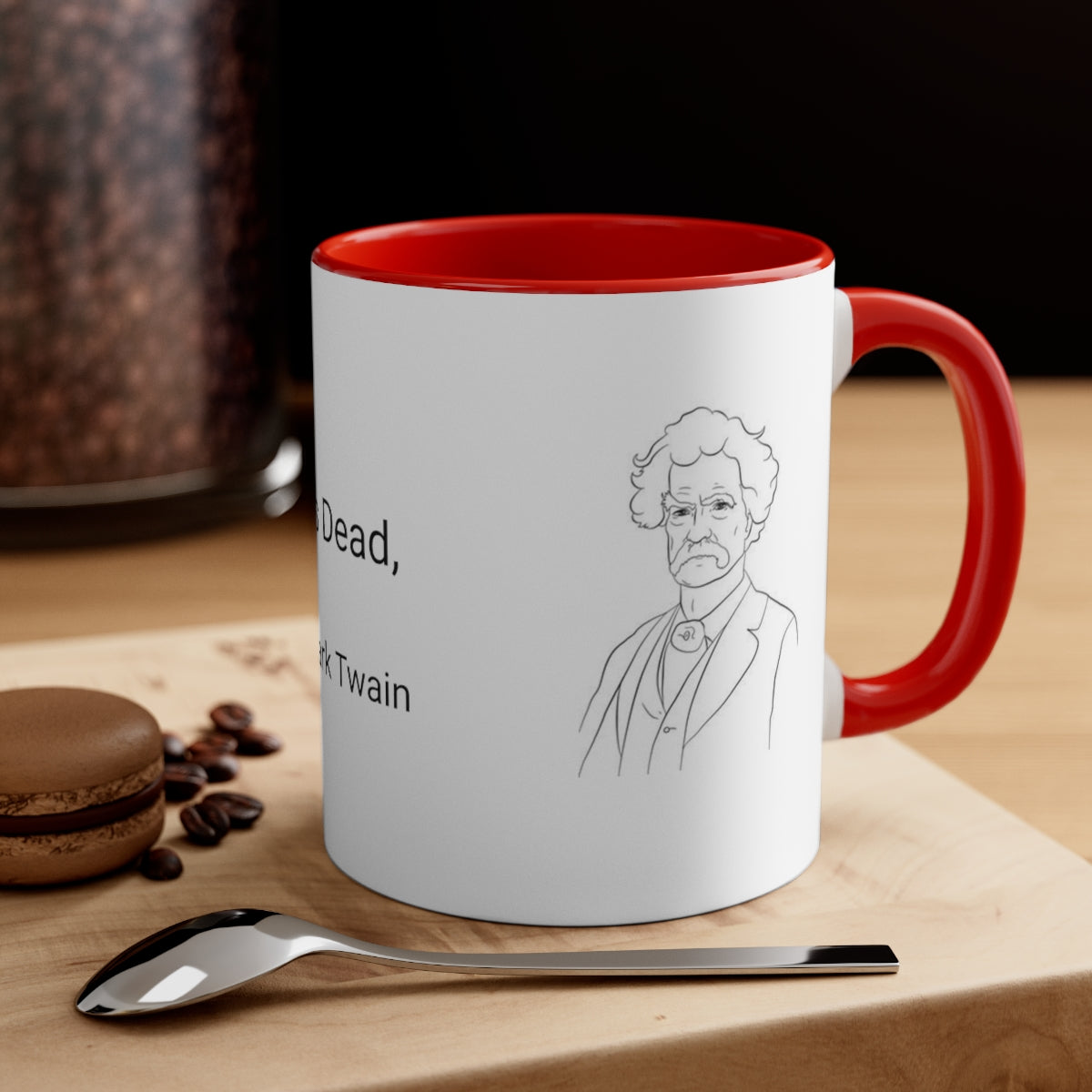 11oz - "When the Horse is Dead, Get Off." - Mark Twain Accent Coffee Mug