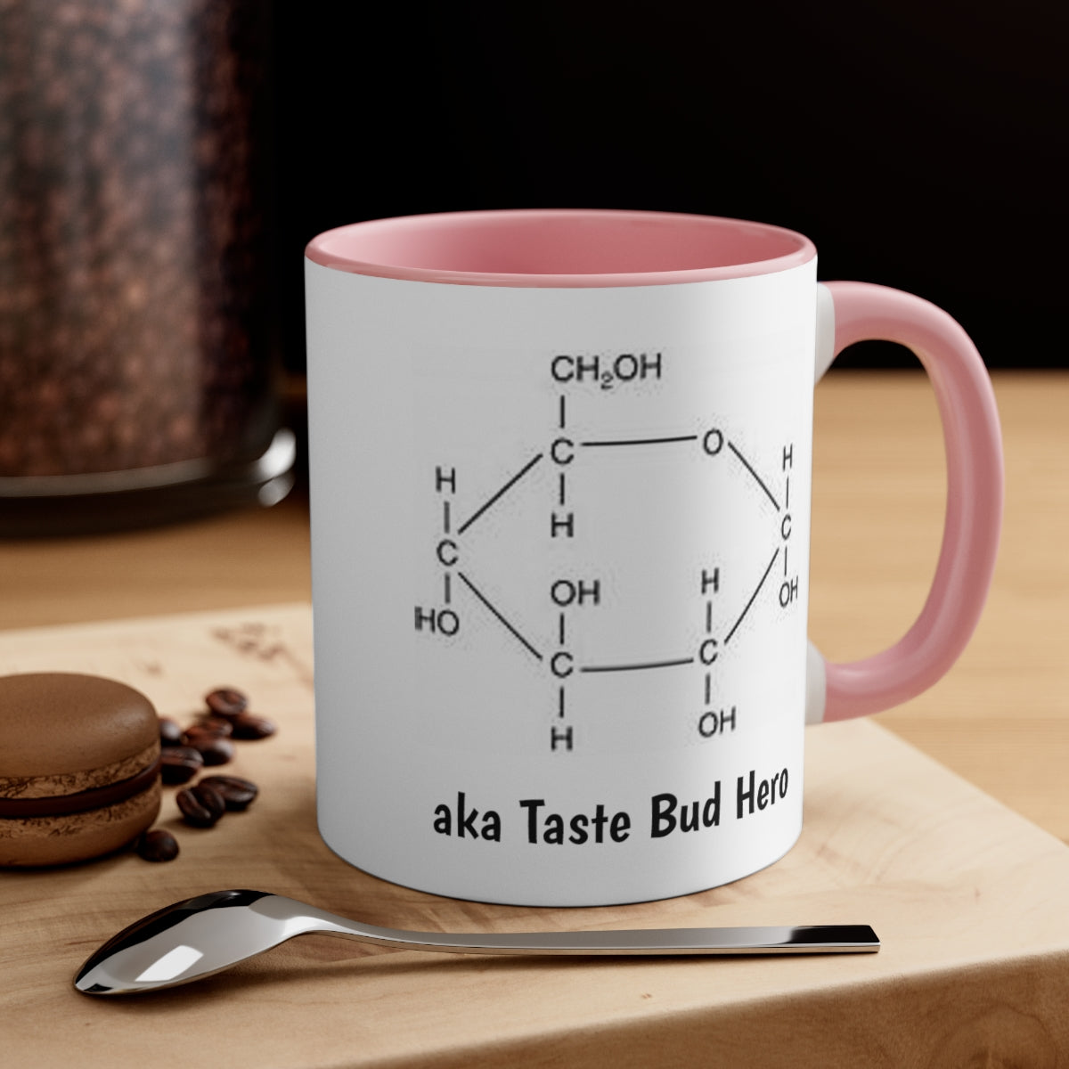 Sugar Molecule - The Enemy - aka Taste Bud Hero - Accent Coffee Mug, 11oz