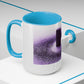 15oz Mug - Cool Magnet flux pattern - Two-Tone Coffee Mugs