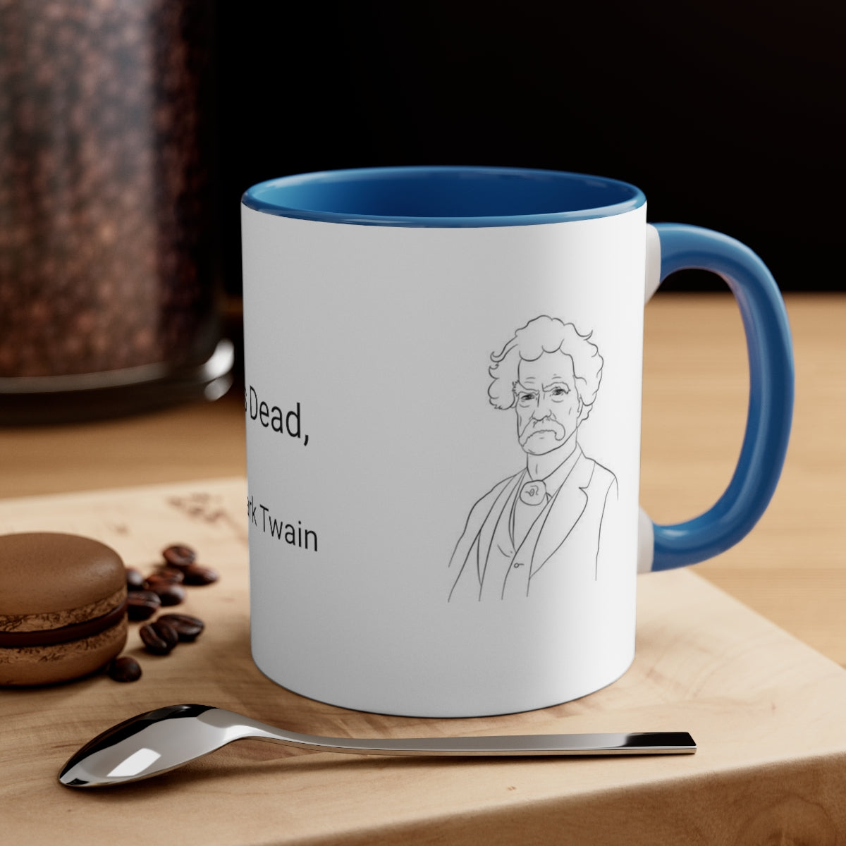 11oz - "When the Horse is Dead, Get Off."  - Mark Twain   Accent Coffee Mug