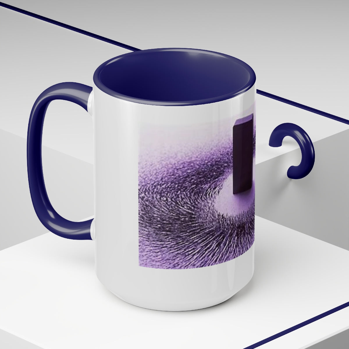 Full Color Sublimated 15 Oz. Two-Tone Ceramic Coffee Mug