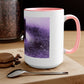 15oz Mug - Cool Magnet flux pattern - Two-Tone Coffee Mugs