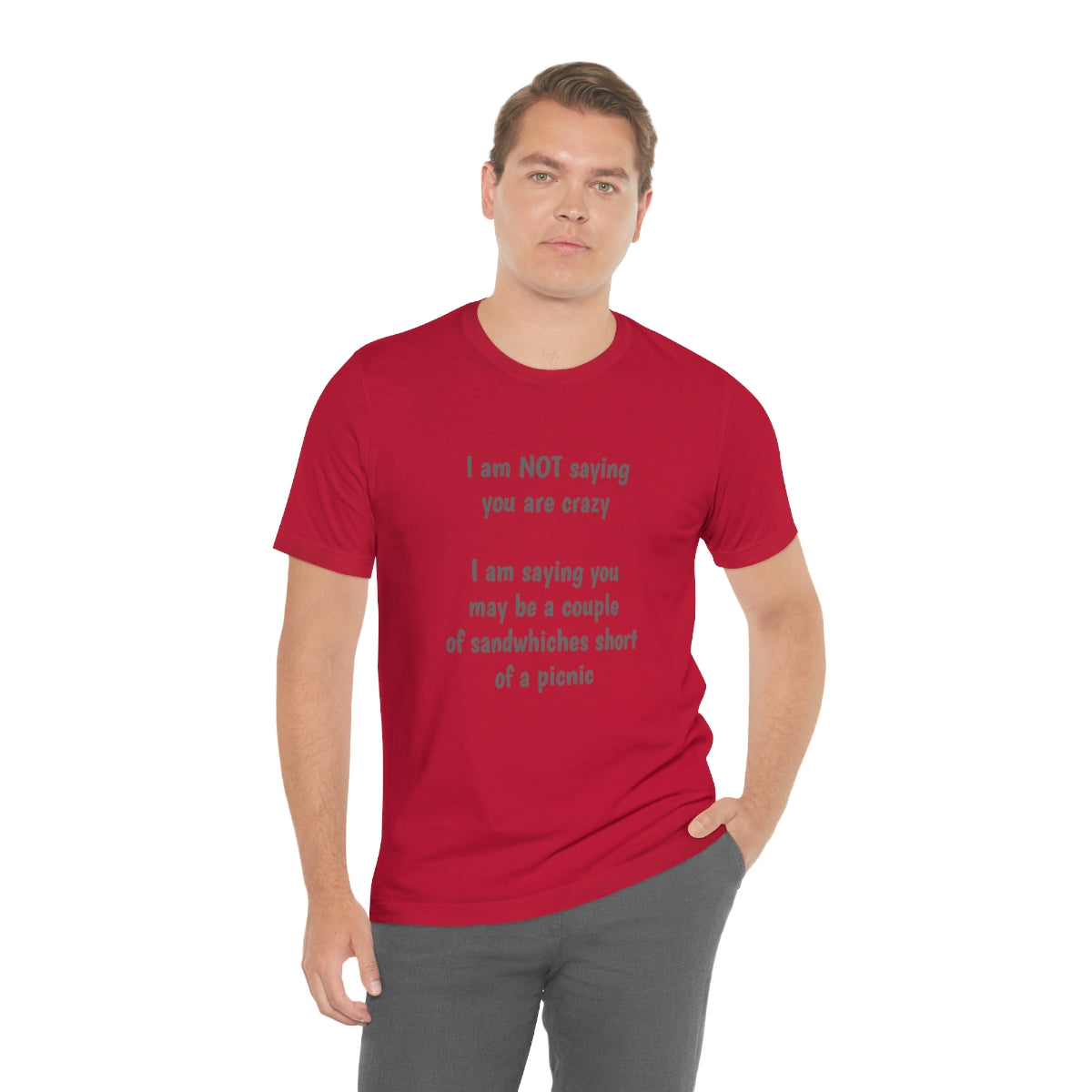 I am NOT saying you are crazy... - Unisex Jersey Short Sleeve Tee